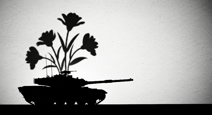 JPG 모양 식물 편집이미지 디자인 꽃 실루엣 예술 상징 백그라운드 그림자 평화 희망 오브젝트 전쟁 탱크 편집실사 AI포토 AI콘텐츠 감정 컨셉 촬영기법 CG 파일형식