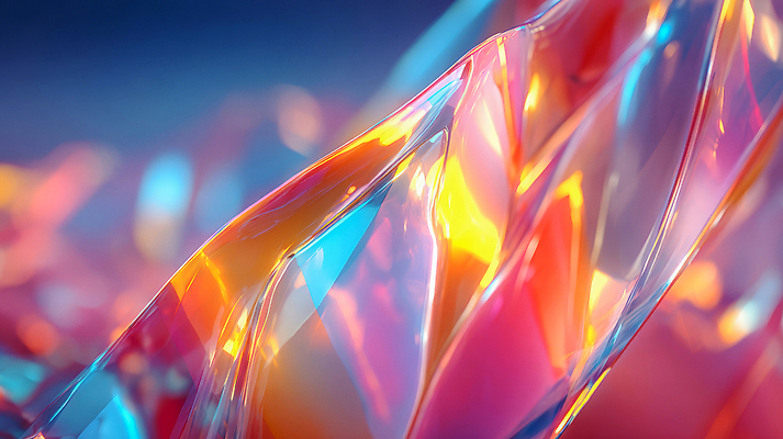 JPG 모양 편집이미지 디자인 예술 컬러 백그라운드 추상 그래픽 빛 디지털 화려 웨이브 결정체 반투명 홀로그램 이미지편집 AI컴퓨터그래픽 AI콘텐츠 컨셉 무늬 파일형식