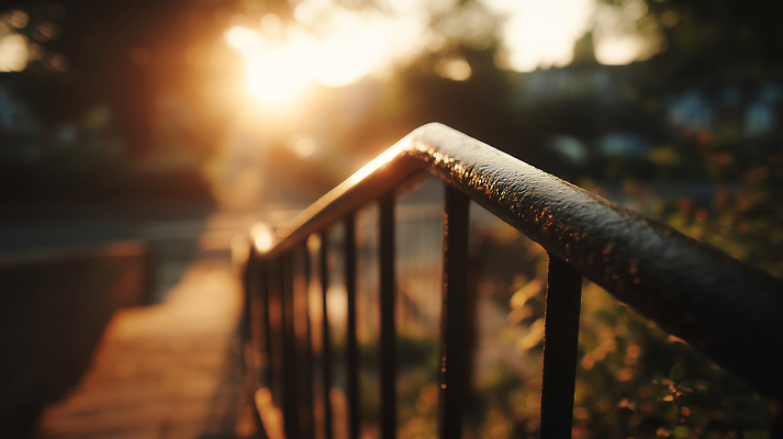 JPG 나무 식물 편집이미지 길 난간 자연 거리 풍경 일상 빛 노을 일몰 산책 시간 저녁 편집실사 AI포토 AI콘텐츠 자연요소 휴식 라이프 야간 CG 생태계 파일형식