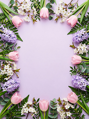 JPG 식물 편집이미지 꽃 화초 컬러 자연 프레임 실내 장식 봄 튤립 꽃집 그림 꽃프레임 생화 히아신스 편집실사 AI포토 AI콘텐츠 계절 내부 상점 CG 생태계 파일형식