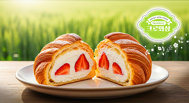PSD 편집이미지 접시 음식 백그라운드 딸기 디저트 풍경 초원 제과 프랑스 신선 맛 크루아상 크림 이미지편집 식기 유럽 빵 컨셉 과일 제과제빵 파일형식