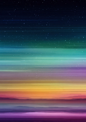 JPG 편집이미지 실루엣 별 컬러 자연 하늘 산 풍경 빛 반짝임 새벽 시간 변화 저녁 그라데이션 오로라 오후 이미지편집 AI컴퓨터그래픽 AI콘텐츠 자연요소 컨셉 모션 자연현상 촬영기법 야간 생태계 파일형식