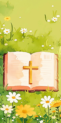 JPG 나무 식물 꽃 종교 여유 상징 십자가 일러스트 자연 잔디 일상 초록색 독서 평화 성경 기도 오픈 결과 조경 뷰티풀 국내일러스트 AI일러스트 AI콘텐츠 감정 컬러 컨셉 종교용품 라이프 생태계 파일형식