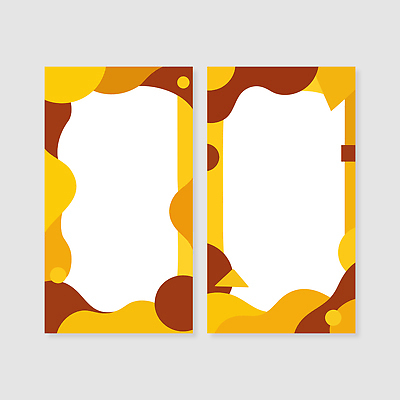 모양 도형 디자인 예술 선 컬러 백그라운드 일러스트 추상 프레임 그래픽 장식 세트 갈색 노란색 자원 창작 강조 국내일러스트 AI파일 무늬 파일형식 벡터