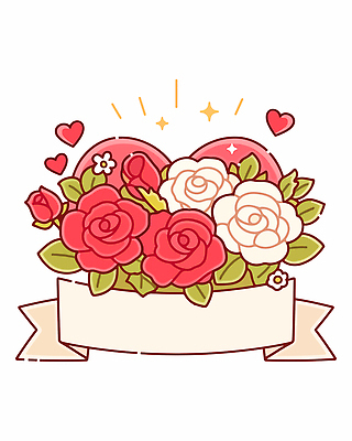 커플 기념일 꽃 행복 감정 별 컬러 꽃다발 백그라운드 일러스트 표시 설계 사랑 이벤트 장식 장미 라벨 하트 축하 그림 뷰티풀 국내일러스트 AI파일 자연요소 모양 식물 컨셉 관계 프레임 파일형식 벡터