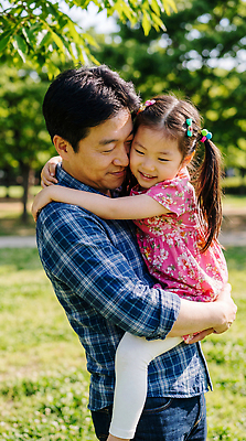 JPG 편집이미지 공원 딸 행복 어린이 가족 모션 포옹 자연 놀이 사랑 웃음 일상 여름 시간 아빠 어린이날 의료성형뷰티 부녀 편집실사 AI인물포토 AI콘텐츠 계절 공공시설 기념일 감정 관계 안기 표정 사람 라이프 CG 생태계 파일형식 AI포토