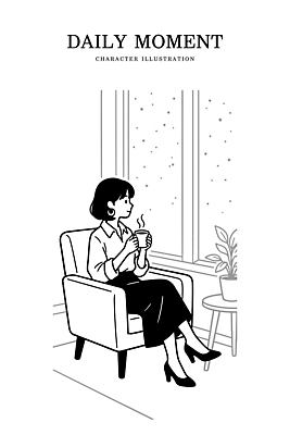 식물 손 응시 별 창 커피 일러스트 하늘 휴식 조명 실내 사람 앉기 일상 소파 방 마시기 그림 오후 국내일러스트 AI파일 자연요소 시선 무기 음료 컨셉 의자 모션 내부 라이프 신체부위 파일형식 벡터