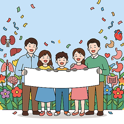 손 기념일 꽃 행복 화분 백그라운드 일러스트 가족 자연 기념 웃음 이벤트 여러명 파티 축제 모임 현수막 축하 색종이 보건의날 국내일러스트 AI파일 식물 감정 종이 다수 컨셉 관계 표정 사람 신체부위 생태계 파일형식 벡터 법정기념일