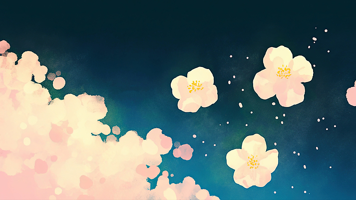 JPG 디자인 꽃잎 예술 꽃다발 백그라운드 일러스트 자연 하늘 풍경 봄 벚꽃 밤 심플 화사함 조화 만개 뷰티풀 색감 생동감 흩날리기 국내일러스트 AI일러스트 AI콘텐츠 계절 꽃 컨셉 모션 견과류 생태계 파일형식