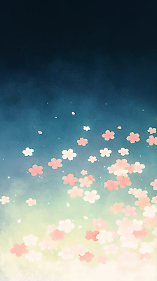 JPG 모양 식물 디자인 꽃 감정 예술 컬러 백그라운드 일러스트 자연 하늘 생명 풍경 봄 벚꽃 떨어짐 밤 장면 화사함 뷰티풀 국내일러스트 AI일러스트 AI콘텐츠 계절 컨셉 견과류 생태계 파일형식