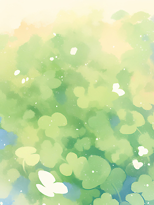 JPG 식물 컬러 나비 백그라운드 잎 일러스트 자연 하늘 초원 초록색 여름 반짝임 햇빛 귀여움 디지털 비행 네잎클로버 생태계 뷰티풀 싱그러움 국내일러스트 AI일러스트 AI콘텐츠 계절 곤충 컨셉 모션 태양 클로버 파일형식