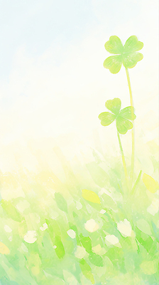 JPG 식물 컬러 백그라운드 일러스트 자연 하늘 생명 날씨 풍경 초원 초록색 여름 빛 환경 맑음 네잎클로버 클로버 땅 상쾌 부드러움 싱그러움 평면 국내일러스트 AI일러스트 AI콘텐츠 계절 감정 감각 생태계 파일형식