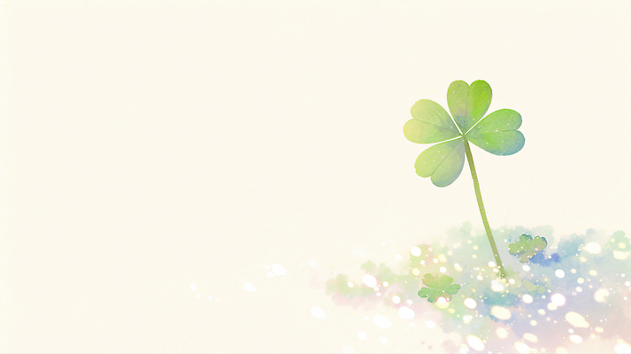 JPG 식물 줄기 백그라운드 잎 일러스트 자연 생명 수채화 풍경 초원 초록색 여름 환경 희망 성장 행운 네잎클로버 클로버 관심 단순화된 싱그러움 국내일러스트 AI일러스트 AI콘텐츠 계절 감정 컬러 컨셉 생태계 파일형식