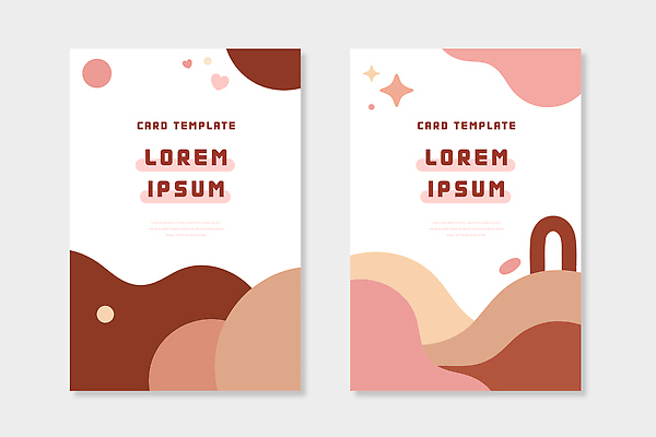 모양 디자인 예술 분홍색 컬러 백그라운드 패턴 곡선 일러스트 텍스트 그래픽 세트 갈색 디지털 표현 프레젠테이션 모던 문서 심플 기하학 창의성 사용자 국내일러스트 AI파일 선 무늬 파일형식 벡터