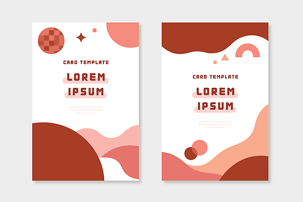 모양 디자인 분홍색 컬러 백그라운드 일러스트 그래픽 세트 갈색 디지털 스크린 두개 표현 배열 모던 그림 일렬 조합 창작 스타일 국내일러스트 AI파일 2 파일형식 벡터