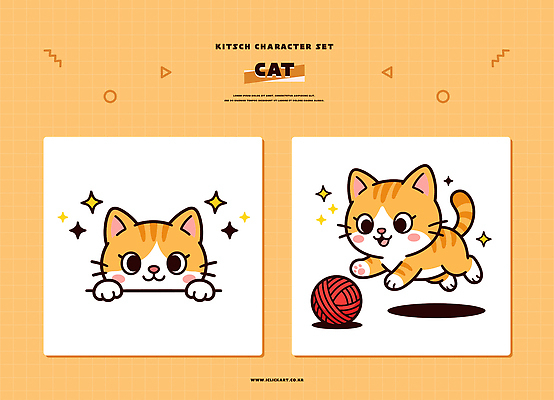 동물 캐릭터 디자인 컬러 일러스트 공 모션 반려동물 세트 장난감 노란색 귀여움 고양이 그림 고양이캐릭터 놀기 숨기 양털 일러캐릭터 AI파일 동물캐릭터 컨셉 포유류 파일형식 벡터