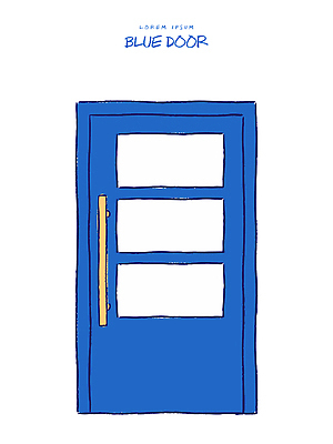 모양 나무 디자인 시선 건축 창 예술 벽 컬러 일러스트 재료 손잡이 야외 내부 파란색 문 오픈 닫기 오브젝트 장면 단순화된 국내일러스트 AI파일 식물 무기 모션 파일형식 벡터