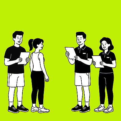 여자 남자 종이 일러스트 모션 표정 이야기 대화 사람 운동 공간 모임 정보 그룹 읽기 소통 관심 주목 책임감 국내일러스트 AI파일 컨셉 건강 말하기 파일형식 벡터