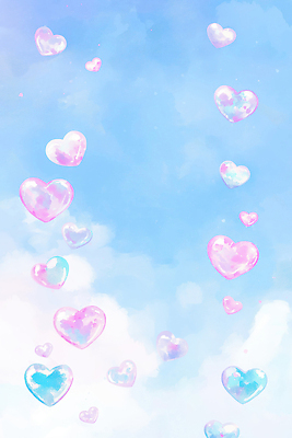 JPG 모양 구름 감정 예술 컬러 배경화면 백그라운드 무지개 일러스트 하늘 사랑 하트 표현 투명 크기 심볼 그림 장면 국내일러스트 AI일러스트 AI콘텐츠 자연요소 파일형식