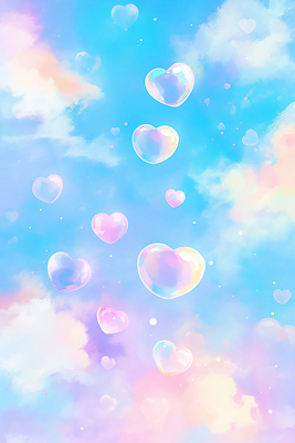 JPG 구름 행복 컬러 하늘색 백그라운드 일러스트 자연 하늘 설계 사랑 빛 꿈 하트 표현 비눗방울 장면 파스텔 뷰티풀 철학 국내일러스트 AI일러스트 AI콘텐츠 자연요소 모양 교육 감정 컨셉 학용품 파란색 생태계 파일형식