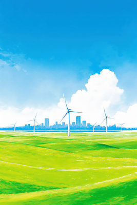 JPG 일러스트 자연 하늘 바람 풍경 초원 여름 파란색 도시풍경 농장 환경 고층빌딩 힘 에너지 대기 도시 풍력에너지 바람개비 지평선 회전 풍력기 국내일러스트 AI일러스트 AI콘텐츠 자연요소 계절 컬러 농업 날씨 빌딩 그린에너지 생태계 파일형식