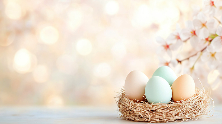 JPG 모양 동물 편집이미지 사계절 꽃 컬러 백그라운드 자연 풍경 생활 장식 계란 봄 벚꽃 둥지 부활절계란 보케 목련 테마 이미지편집 AI컴퓨터그래픽 AI콘텐츠 식물 계절 부활절 알 생태계 파일형식