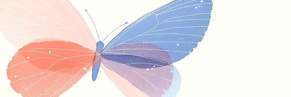 JPG 디자인 예술 분홍색 컬러 나비 백그라운드 날개 일러스트 자연 추상 생물 장식 파란색 자유 흰색 그리기 벽화 그림 단순화된 국내일러스트 AI일러스트 AI콘텐츠 곤충 컨셉 무늬 모션 생태계 파일형식