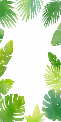 JPG 모양 식물 디자인 컬러 백그라운드 잎 일러스트 자연 생명 열대 수채화 프레임 초록색 여름 환경 공백 열대식물 그림 보테니컬아트 국내일러스트 AI일러스트 AI콘텐츠 계절 생태계 파일형식