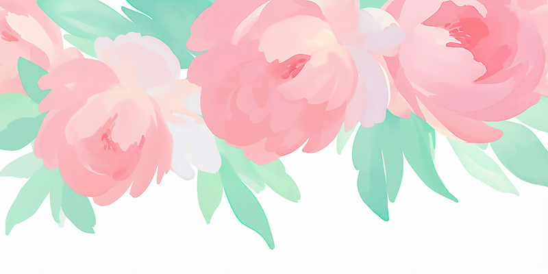 JPG 식물 디자인 꽃잎 꽃 감정 예술 분홍색 컬러 백그라운드 일러스트 자연 생명 수채화 미술 장식 초록색 장미 감각 연결 조화 국내일러스트 AI일러스트 AI콘텐츠 문화예술 생태계 파일형식