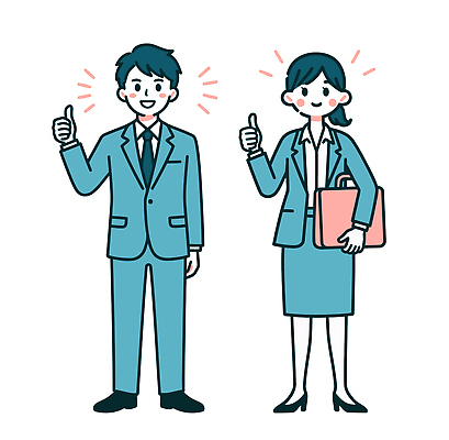 여자 남자 서류가방 일러스트 성공 협력 직장 대화 정장 사무실 기쁨 만남 작업 비즈니스맨 비즈니스우먼 소통 국내일러스트 AI파일 옷 감정 컨셉 가방 회사 비즈니스 말하기 사람 직장인 파일형식 벡터