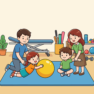 교육 어린이 일러스트 공 가족 모션 놀이 협력 실내 건강 안전 부모 운동 운동기구 성장 체육 연습 즐거움 장애 재활 참여 국내일러스트 AI파일 감정 관계 사람 내부 치료 헬스 파일형식 벡터