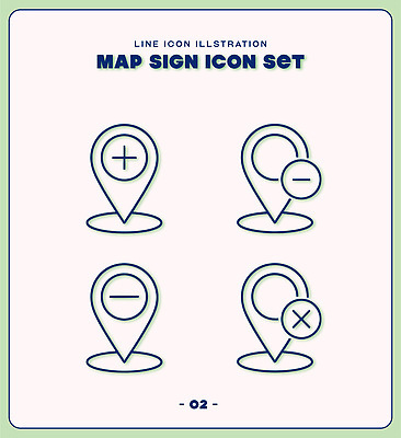 모양 도형 아이콘 디자인 선 지도 표시 그래픽 세트 정보 심플 위치 인터페이스 사용자 2D아이콘 AI파일 파일형식 벡터