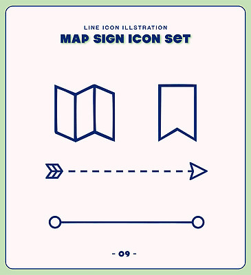 도형 아이콘 기호 디자인 배너 화살표 선 지도 그래픽 세트 정보 방향 위치 표식 2D아이콘 AI파일 문자 파일형식 벡터