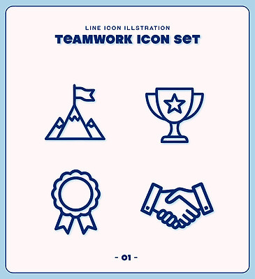 도형 아이콘 디자인 선 하늘색 비즈니스 협력 산 악수 그래픽 깃발 트로피 심볼 배지 2D아이콘 AI파일 손짓 파란색 상_우승 파일형식 벡터