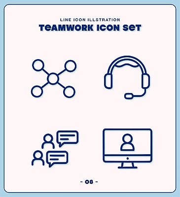 아이콘 디자인 비즈니스 커뮤니케이션 협력 대화 그래픽 스크린 표현 연결 소통 예시 지원 사용자 2D아이콘 AI파일 컨셉 말하기 파일형식 벡터