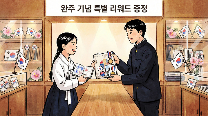 JPG 여자 기념일 남자 문화 일러스트 한국 표정 대화 선물 판매 상점 전시 선택 국기 질문 즐거움 기념품 아이템 독립기념관 특별함 국내일러스트 AI일러스트 AI콘텐츠 감정 아시아 컨셉 말하기 사람 이벤트 오브젝트 기념관 파일형식