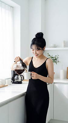 JPG 편집이미지 식기 여자 커피 음료 식탁 아침 요리 일상 컵 주방 공간 커피메이커 브런치 자취 의료성형뷰티 싱글라이프 편집실사 AI인물포토 AI콘텐츠 주간 라이프스타일 탁자 사람 라이프 식사 CG 커피용품 파일형식 AI포토