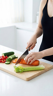 JPG 편집이미지 손 음식 채소 재료 피망 오이 요리 주방 식사 당근 칼 조리대 다듬기 자취 의료성형뷰티 싱글라이프 편집실사 AI인물포토 AI콘텐츠 라이프스타일 모션 뿌리채소 신체부위 CG 파일형식 AI포토