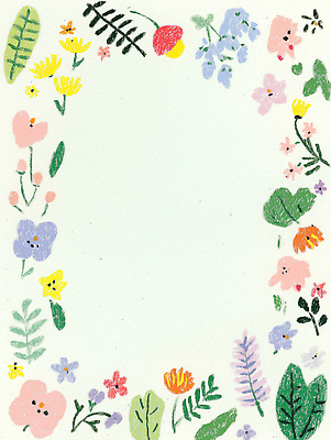 JPG 식물 디자인 꽃 컬러 백그라운드 일러스트 봄꽃 도안 자연 프레임 장식 봄 공예 그림 크레파스 화사함 채색 국내일러스트 AI일러스트 AI콘텐츠 계절 컨셉 학용품 미술 취미 생태계 파일형식