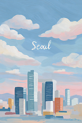 JPG 디자인 예술 컬러 백그라운드 일러스트 자연 하늘 산 거리 서울 풍경 빌딩 그래픽 햇빛 환경 도시 저녁 기념물 고층 국내일러스트 AI일러스트 AI콘텐츠 한국 건물 태양 야간 생태계 파일형식