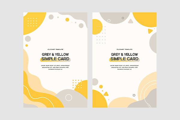 도형 디자인 포스터 패턴 일러스트 비즈니스 텍스트 팜플렛 그래픽 노란색 회색 카드 모던 레이아웃 심플 마케팅 국내일러스트 AI파일 컬러 무늬 파일형식 벡터