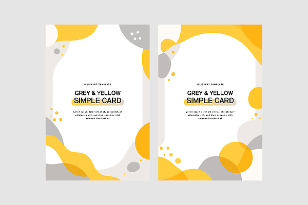 모양 도형 디자인 컬러 백그라운드 패턴 일러스트 안내 이벤트 그래픽 컴퓨터 노란색 회색 카드 생일 인쇄 문서 초대장 대칭 국내일러스트 AI파일 기념일 무늬 카드_감사 전자제품 파일형식 벡터