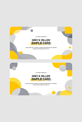 도형 디자인 백그라운드 일러스트 그래픽 노란색 회색 원형 카드 인쇄 레이아웃 세련 국내일러스트 AI파일 컬러 파일형식 벡터