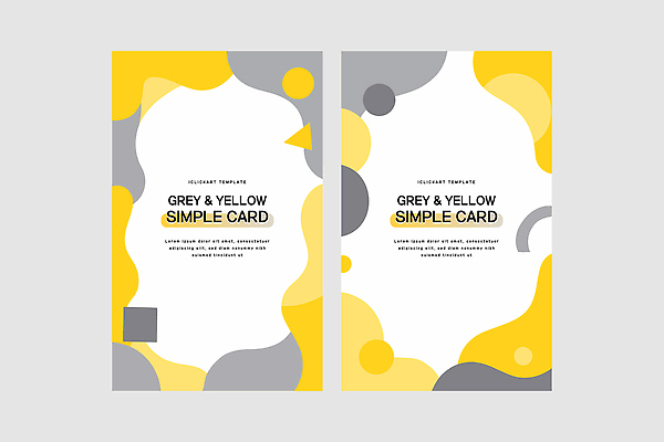 모양 도형 디자인 예술 컬러 백그라운드 일러스트 추상 그래픽 노란색 깨끗함 회색 카드 모던 레이아웃 단순화된 국내일러스트 AI파일 컨셉 무늬 파일형식 벡터