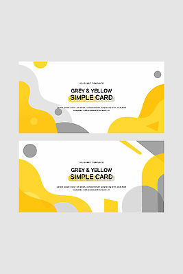 도형 디자인 컬러 백그라운드 일러스트 비즈니스 그래픽 노란색 견본 회색 표현 기록 카드 인쇄 레이아웃 정리 스타일 국내일러스트 AI파일 파일형식 벡터