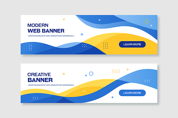 템플릿 디자인 배너 배너템플릿 컬러 곡선 텍스트 버튼 그래픽 웹 정보 알림 모던 레이아웃 온라인 배너세트 AI파일 선 인터넷 세트 파일형식 벡터