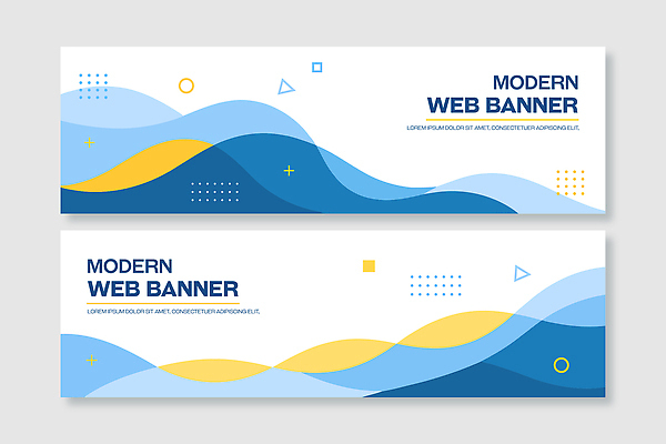 모양 템플릿 디자인 배너 배너템플릿 컬러 그래픽 파란색 노란색 배열 모던 기하학 웹배너 배너세트 AI파일 웹템플릿 무늬 세트 파일형식 벡터