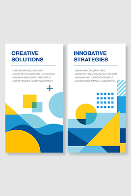 도형 템플릿 디자인 배너 배너템플릿 컬러 비즈니스 아이디어 그래픽 자료 정보 계획 분석 전략 혁명 솔루션 창의성 배너세트 AI파일 컨셉 세트 파일형식 벡터