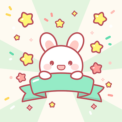 자연요소 감정 컨셉 포유류 반려동물 예절 파일형식 벡터 토끼 배너 별 귀여움 동물 그림 디자인 캐릭터 인사 장식 컬러 즐거움 표현 이벤트 국내일러스트 AI파일 일러스트