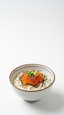 JPG 편집이미지 그릇 음식 밥 요리 식사 김 덮밥 밥그릇 연어알 참깨 일본음식 편집실사 AI포토 AI콘텐츠 식기 알 해조류 CG 깨 파일형식